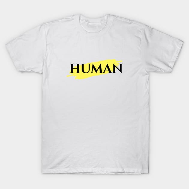 Human Dodie Yellow Paint Streak T-Shirt by usernate